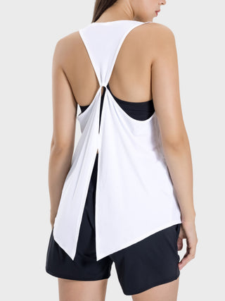 Shop Millennia Round Neck Wide Strap Active Tank - High-Quality U.S. Made Women’s Fashion with Free & Fast Shipping