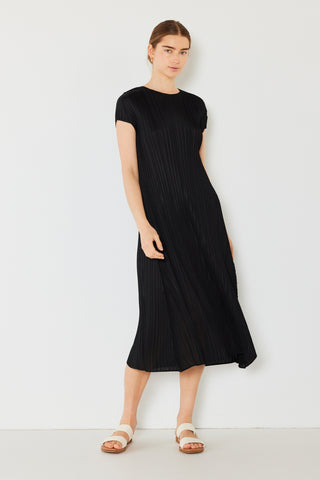 Shop Marina West Swim Pleated Cap Sleeve A-Line Dress - High-Quality U.S. Made Women’s Fashion with Free & Fast Shipping