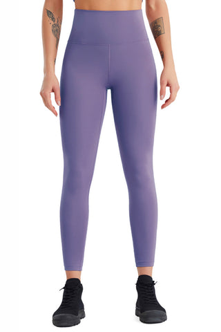 Shop Lavender High Waist Wide Waistband Active Pants - High-Quality U.S. Made Women’s Fashion with Free & Fast Shipping