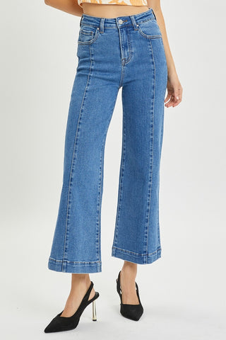 Shop RISEN Full Size High Rise Wide Leg Jeans - High-Quality U.S. Made Women’s Fashion with Free & Fast Shipping