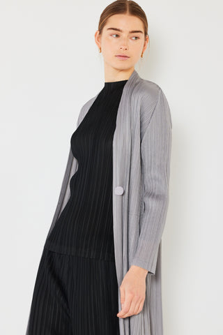 Shop Marina West Swim Pleated Long Sleeve Cardigan - High-Quality U.S. Made Women’s Fashion with Free & Fast Shipping