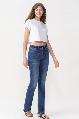 Shop Lovervet Full Size Rebecca Midrise Bootcut Jeans - High-Quality U.S. Made Women’s Fashion with Free & Fast Shipping