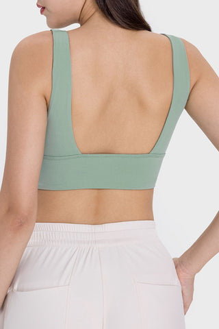 Shop Millennia Backless Wide Strap Active Bra - High-Quality U.S. Made Women’s Fashion with Free & Fast Shipping