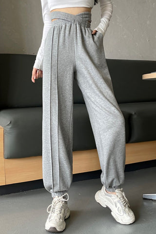 Shop Crisscross Long Sweatpants - High-Quality U.S. Made Women’s Fashion with Free Fast Shipping