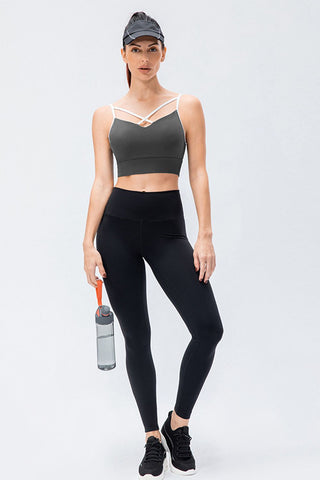 Shop Wide Waistband Slim Fit Active Leggings - High-Quality U.S. Made Women’s Fashion with Free & Fast Shipping