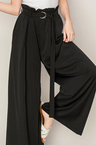 Shop HYFVE Paperbag Waist Wide Leg Pants - High-Quality U.S. Made Women’s Fashion with Free & Fast Shipping