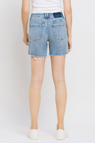 Shop Vervet by Flying Monkey High Rise Denim Shorts - High-Quality U.S. Made Women’s Fashion with Free Fast Shipping