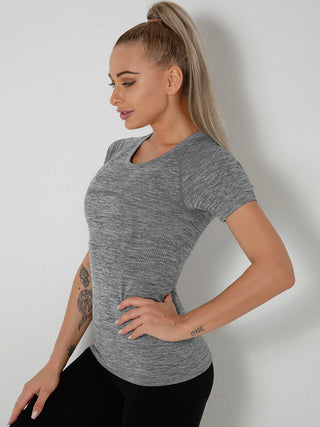 Shop Breathable Quick-Dry Short Sleeve Active T-Shirt - High-Quality U.S. Made Women’s Fashion with Free & Fast Shipping