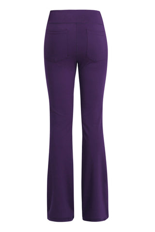 Shop Pocketed High Waist Active Pants - High-Quality U.S. Made Women’s Fashion with Free & Fast Shipping