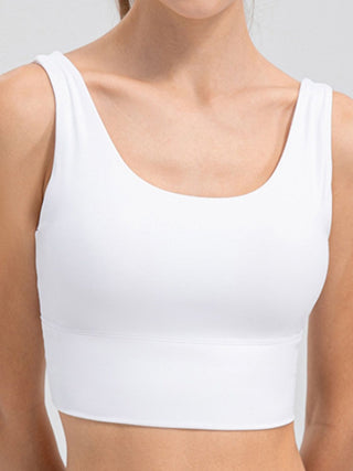 Shop Scoop Neck Wide Strap Active Tank - High-Quality U.S. Made Women’s Fashion with Free & Fast Shipping