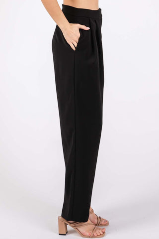 Shop GeeGee High-Waisted Pleated Pants - High-Quality U.S. Made Women’s Fashion with Free & Fast Shipping