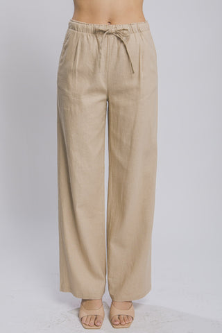 Shop Love Tree Drawstring Wide Leg Pants with Pockets - High-Quality U.S. Made Women’s Fashion with Free & Fast Shipping