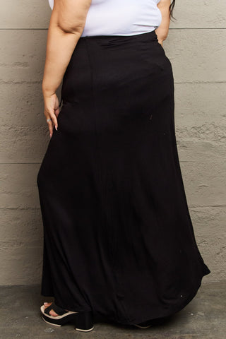 Shop Culture Code For The Day Full Size Flare Maxi Skirt in Black - High-Quality U.S. Made Women’s Fashion with Free & Fast Shipping