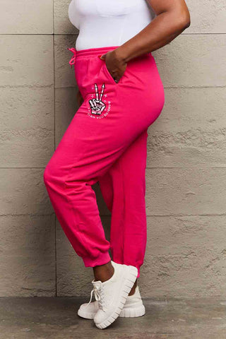 Shop Simply Love Simply Love Full Size Drawstring DAY YOU DESERVE Graphic Long Sweatpants - High-Quality U.S. Made Women’s Fashion with Free & Fast Shipping