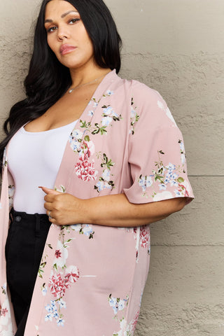 Shop Justin Taylor Aurora Rose Floral Kimono - High-Quality U.S. Made Women’s Fashion with Free & Fast Shipping