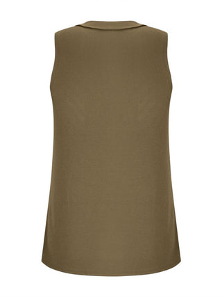 Shop V-Neck Wide Strap Tank - High-Quality U.S. Made Women’s Fashion with Free & Fast Shipping