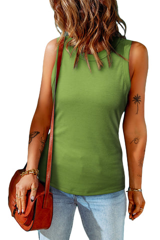 Shop Round Neck Sleeveless Tank - High-Quality U.S. Made Women’s Fashion with Free & Fast Shipping