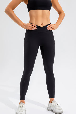 Shop High Waist Active Leggings with Pockets - High-Quality U.S. Made Women’s Fashion with Free & Fast Shipping