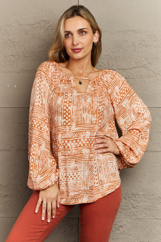 Shop HEYSON Just For You Full Size Aztec Tunic Top - High-Quality U.S. Made Women’s Fashion with Free & Fast Shipping