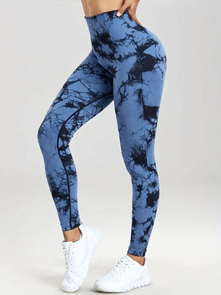 Shop Printed High Waist Active Pants - High-Quality U.S. Made Women’s Fashion with Free & Fast Shipping