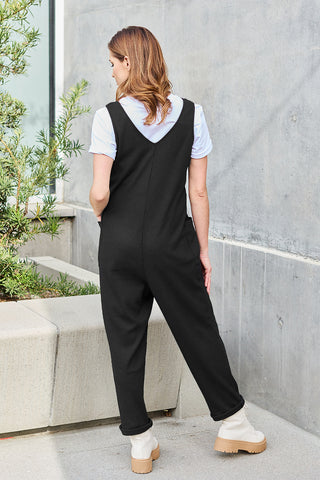 Shop Double Take Full Size Sleeveless Straight Jumpsuit - High-Quality U.S. Made Women’s Fashion with Free & Fast Shipping