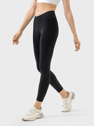 Shop Black Mid-Rise Waist Active Pants - High-Quality U.S. Made Women’s Fashion with Free & Fast Shipping