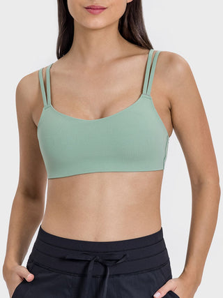 Shop Millennia Scoop Neck Double Strap Active Cami - High-Quality U.S. Made Women’s Fashion with Free & Fast Shipping