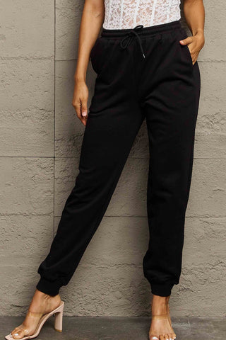 Shop Simply Love Full Size Drawstring Sweatpants - High-Quality U.S. Made Women’s Fashion with Free Fast Shipping