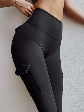 Shop High Waist Active Pants with Pockets - High-Quality U.S. Made Women’s Fashion with Free & Fast Shipping