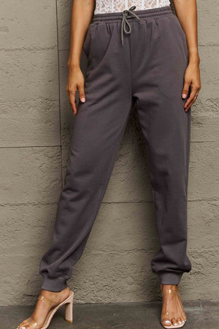 Shop Simply Love Full Size Drawstring Sweatpants - High-Quality U.S. Made Women’s Fashion with Free Fast Shipping