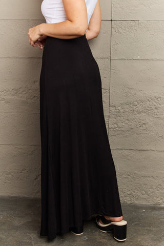 Shop Culture Code For The Day Full Size Flare Maxi Skirt in Black - High-Quality U.S. Made Women’s Fashion with Free & Fast Shipping