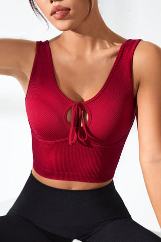 Shop Cutout Wide Strap Active Tank - High-Quality U.S. Made Women’s Fashion with Free & Fast Shipping