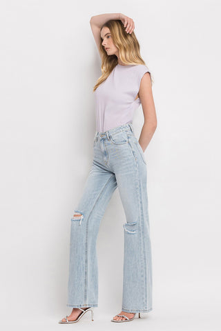 Shop Vervet by Flying Monkey 90'S Vintage Super High Rise Flare Jeans - High-Quality U.S. Made Women’s Fashion with Free & Fast Shipping