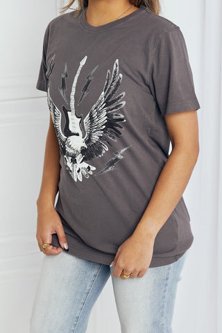 Shop mineB Full Size Eagle Graphic Tee Shirt - High-Quality U.S. Made Women’s Fashion with Free & Fast Shipping