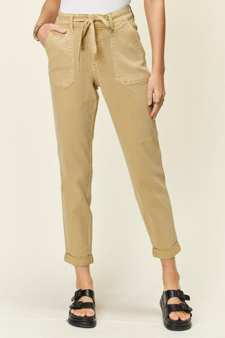 Shop Khaki Judy Blue Full Size High Waist Jogger Jeans - High-Quality U.S. Made Women’s Fashion with Free & Fast Shipping