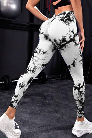 Shop Printed High Waist Active Leggings - High-Quality U.S. Made Women’s Fashion with Free & Fast Shipping