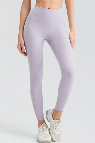 Shop Blush Pink High Waist Skinny Active Pants - High-Quality U.S. Made Women’s Fashion with Free & Fast Shipping