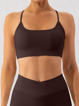 Shop Spaghetti Strap Active Bra - High-Quality U.S. Made Women’s Fashion with Free & Fast Shipping