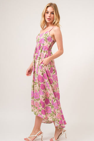 Shop And The Why Floral High-Low Hem Cami Dress - High-Quality U.S. Made Women’s Fashion with Free & Fast Shipping