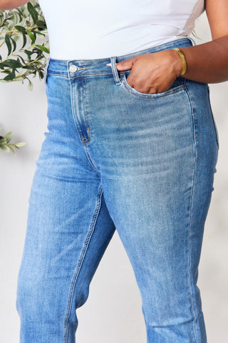 Shop BAYEAS Full Size High Waist Straight Jeans - High-Quality U.S. Made Women’s Fashion with Free & Fast Shipping