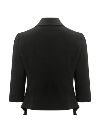 Shop Three-Quarter Sleeve Blazer - High-Quality U.S. Made Women’s Fashion with Free & Fast Shipping