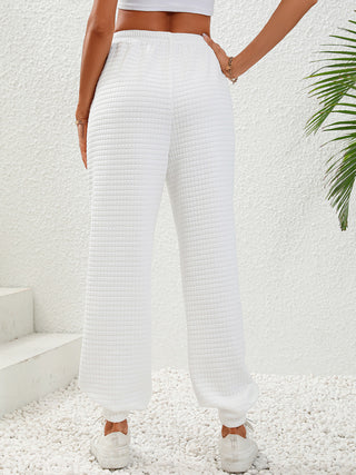 Shop Textured Pull-On Joggers - High-Quality U.S. Made Women’s Fashion with Free Fast Shipping