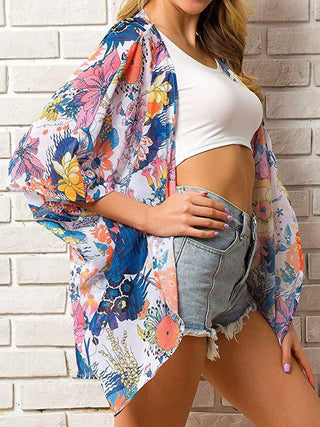 Shop Open Front Half Sleeve Cover-Up - High-Quality U.S. Made Women’s Fashion with Free Fast Shipping