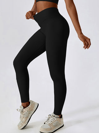 Shop Basic Bae Wide Waistband Active Leggings - High-Quality U.S. Made Women’s Fashion with Free & Fast Shipping