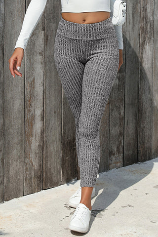 Shop Ribbed High Waist Leggings - High-Quality U.S. Made Women’s Fashion with Free & Fast Shipping