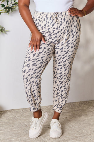 Shop Heimish Full Size Printed Drawstring Pants - High-Quality U.S. Made Women’s Fashion with Free & Fast Shipping