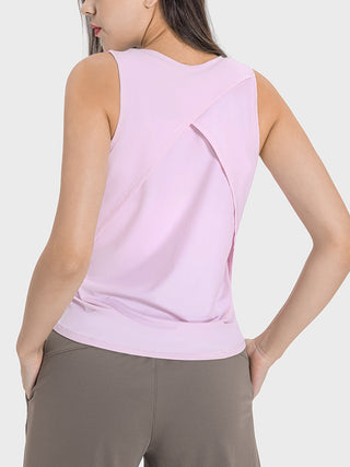 Shop Millennia Round Neck Active Tank - High-Quality U.S. Made Women’s Fashion with Free & Fast Shipping