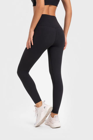 Shop Highly Stretchy Wide Waistband Yoga Leggings - High-Quality U.S. Made Women’s Fashion with Free & Fast Shipping