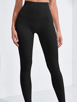 Shop Black High Waist Active Leggings - High-Quality U.S. Made Women’s Fashion with Free & Fast Shipping