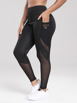 Shop Black Pocketed High Waist Active Leggings - High-Quality U.S. Made Women’s Fashion with Free & Fast Shipping